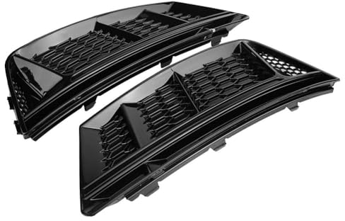 TRASKA Nebelscheinwerfer Gitter für Audi A4 B9,B9 S4,Auto Frontstoßstange Nebelscheinwerfer Gitter Abdeckung,B-Right