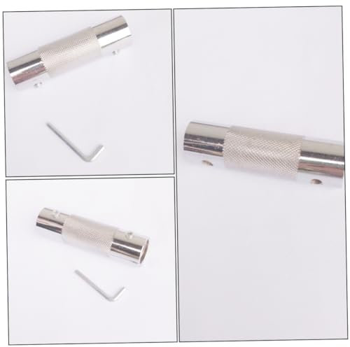 YARNOW Hantel Verbindungsstange Aus Edelstahl 10cm Rutschfest Mit Schraubenschlüssel Hantelzubehör Für Krafttraining Fitnessgeräte Zuhause