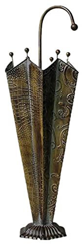 OTHZON Mittelalterlicher antiker Schirmständer, robuster Vintage-Schirmhalter aus Metall, 24 cm x 22 cm x 68 cm, Alter Schloss-Bauernhaus-Schirmständer