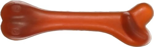 Flamingo Rubba Hundespielzeug Knochen - Braun, Aus Naturkautschuk, Robust und Sicher, 18 x 6,5 x 4,5 cm, Ideal für Labrador, Border Collie, Australian Shepherd, Golden Retriever usw.
