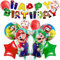 Chukua Geburtstagsdeko Luftballon Girlande Geburtstag Deko Jungen Mädchen mit Super Folienballons Bros Party Balloons Geburtstag Banner für Mar-i Thema Kindergeburtstag Party Supplies Deko