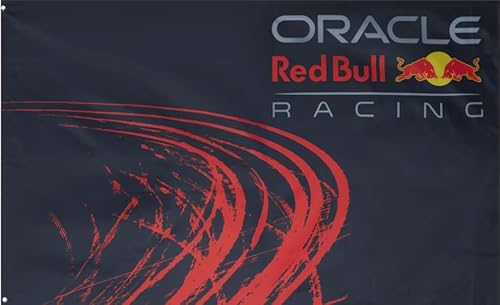 Red Bull Bandiera della squadra, collezione 2024, design dinamico e colori vivaci, 150 cm x 90 cm, prodotto ufficiale