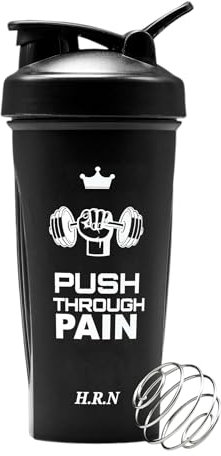 H.R.N 28 OZ Protein Shaker Bottle For Protein Mixes With Wire Whisk,Shaker Bottle for Pre & Post workout, Shaker cup For Exercise