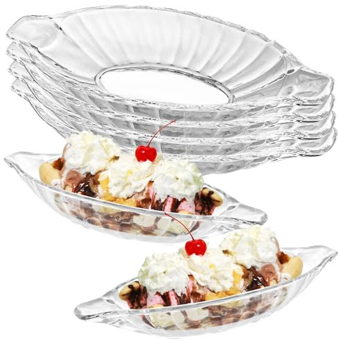 LDXDRU Lot de 6 petits bols à dessert en verre transparent pour fruits, yaourts, brownies, collations - 180 ml