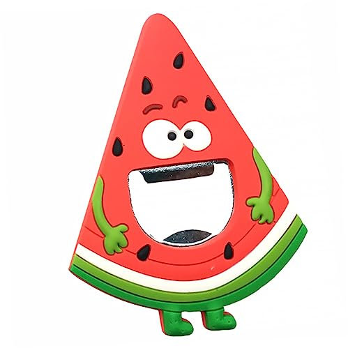 KICHOUSE Creative Watermelon Bottle Opener Fridge Magnet Sticker for Kitchen Office Decor