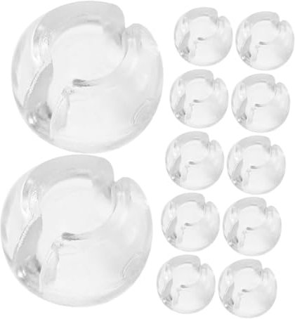 Garneck 1 Satz Transparente Grenzschnalle Vorhang Abstandshalter Kabelkondensator Für Jalousien Perlenkettenstopper Fensterjalousien Mit Zugschnüren Rollokette Rollos Mit Kette Pom 20st