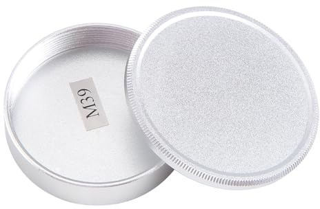 Asyduey Metall Kappe und Objektiv Deckel für M39 Ltm Schraub Mcm39S (Silber)