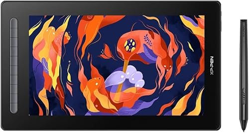 Artist 16 2nd Tableta Gráfica con Pantalla 15.6 Pulgadas 127% sRGB, Tableta Gráfica Dibujo Digital con Lapiz X3 Chip, Compatible con Windows, Mac OS X, Chrome OS, Linux y Android, Negro (Negro)