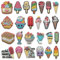 Animals Coffe Milk Tea Ice cream Make-up Shoe Charms Decorations for Croc Clogs Sandals, S, Polyvinyl Chloride, No Gemstone