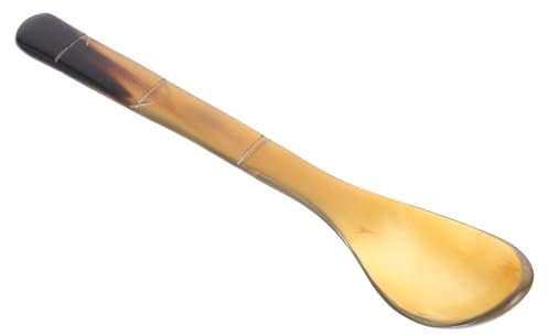 Hornlöffel Kleiner Dessertlöffel aus Horn für Küche und Abendessen