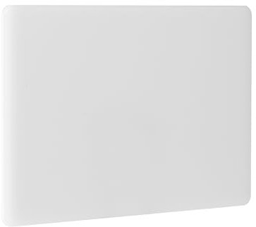 HENDI Schneidebrett, HACCP, Beidseitig nutzbar, glatt, minimiert das Abstumpfen von Messern, 450x300x(H)10mm, LPDE Kunststoff, weiß