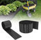 Suusolny Metall Verzinkt Wellenform Rasenkante Flexible Beetumrandung Dekoration beetbegrenzung Garden Border Garten randsteine,10m Länge 15cm Höhe-Schwarz