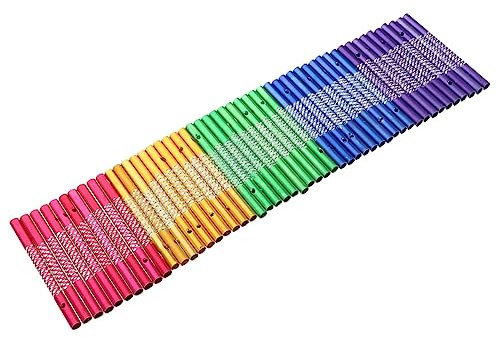 100Stücke DIY Rohre Aluminium Klangstäbe für Garten Terrasse und Bastelprojekte für Deko Ideen