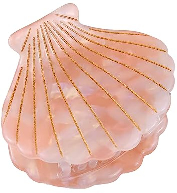 Épingles à cheveux en perles de coquillage pour coiffures latérales, pinces à cheveux élégantes comme couvre-chef outils de coiffage polyvalents accessoires de plage tendance (A, taille unique)