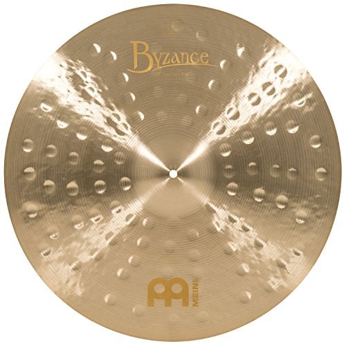 Meinl Cymbals Byzance Jazz Plato Ride Thin de 22 pulgadas (55,88cm) Platillos de Batería - Bronce B20, Acabado Tradicional (B22JTR)