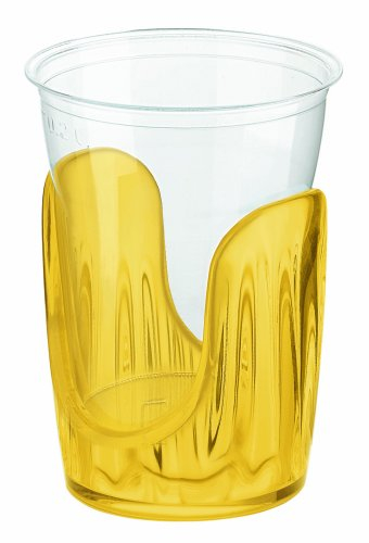 Guzzini Set 6 Bicchieri Aqua, Plastica Tridimensionale, Riutilizzabile, Lavabili in Lavastoviglie