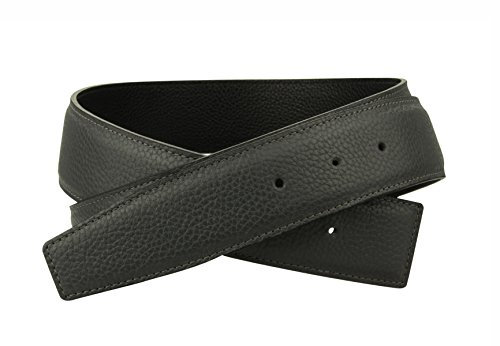Erdi Ünver Grauer Leder Wendegürtel für Herren & Damen in Grau 4 cm Gürtel (90 cm)