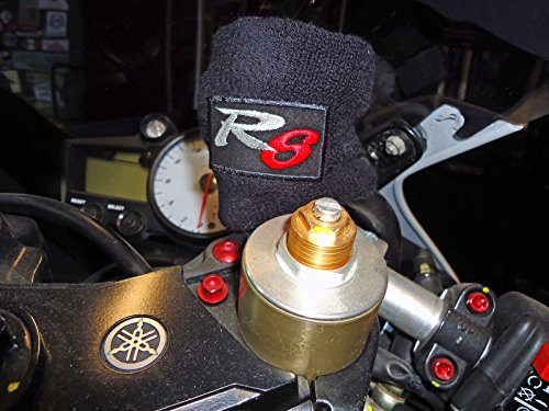 labelbike - Exclusivo Manguito de Depósito Tanque de líquido de Frenos para Motocicleta R 6 Compatible con Yamaha R6 - Negro