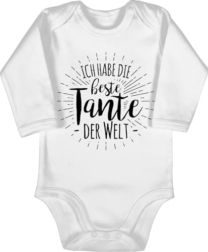 Shirtracer - Baby Body Langarm - Ich habe die beste Tante der Welt