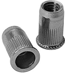 100 Stück Nietmuttern Edelstahl V2A M4 x 10 mm - Blindnietmuttern Einnietmuttern kleiner Senkkopf