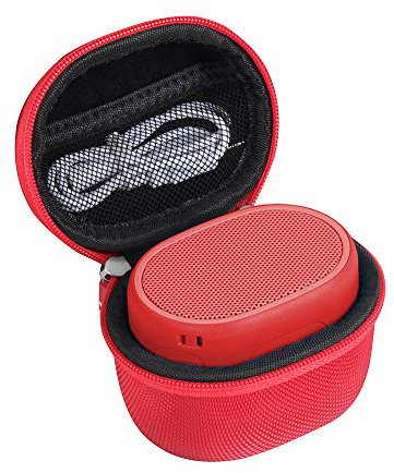 Hard EVA Travel Case for Sony SRS-XB01 Compact Portable Water Resistant Wireless Bluetooth Speaker by Hermitshell (Red)