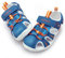 UOVO Sandales Garçon avec Semelle Souple Antidérapante Sandales de Plein Air Respirantes à Boucle Clip Bout Renforcé pour Enfants 36 Chaussures Été Confortables et Durable Bleu Royal