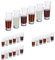 Relaxdays Set da 48 Bicchierini 2 cl Vetro Trasparente Tequila, Vodka, caffè, Resistenti e Lavabili in Lavastoviglie