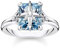 THOMAS SABO Damen Ring 925 Sterlingsilber, Geschwärzt TR2288-644-1