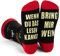 Lavley Wenn Du Das Lesen Kannst Bring Mir Lustig Socken für Frauen und Männer (Bier, Sekt, Kaffee Und Kuchen) (Wein)