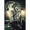 Blanriguelo Impressions sur Toile Singe Jouant au Billard Peinture Photo Art Mural Affiches Non tissées Salon Chambre Décor à la Maison 23,6x 35,4 (60x90cm) sans Cadre