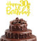 Happy 30th Birthday Cake Topper in Glitter Card,Happy Birthday Cupcake Toppers Gold 30th Birthday Party Decor,Glitter Cake Decoration for Birthday Anniversary Party Decorations (30th, Gold)