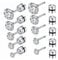 ZOCOYUU 5 Pair Titanium Screw Back Stud Earrings Set for Women Girls, Hypoallergenic Surgical Steel 5A Cubic Zirconia 20G Helix Piercing Jewelry Cartilage Earrings for Sensitive Ears Sleeper Studs