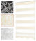 Bailena® Doppelrollo Klemmfix ohne Bohren - 4in1 Duo Rollo mit Muster Weiß Gold Glitzernd 80x200cm - Ranken & Blumen Motiv Doppelrollo mit Perlen - Gardinen Rollos für Fenster & Tür