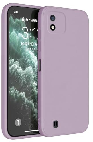 Topme Handyhülle Hülle Fur Realme C11 (2021) (6.52 Inches) Case Schutzhülle, Hautschutz Aus TPU Silikonhülle - Gras lila