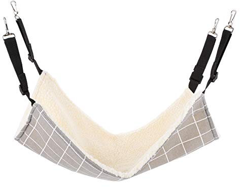 POPETPOP 2pcs Cat Hammock Pet Hanging Bed Winter Tents Pet Cage Hammock Cat Cage Hammock Hanging Bird Hammock Chinchilla Hammock Hanging Pet House Hamster Autumn and Winter Cat Swing Plush