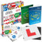 The Highway Code 2022 UK + Know Your Traffic Signs 2022 UK + 128 Road Signs Flash Cards 2022 UK + 2 x Magnetische L-Platten – Fahrlehrer zugelassen – Fahrtestgeschenke für Teenager Jungen 16 18 Jahre