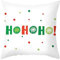Stfery Weihnachtsdeko Kissen, Kissenbezug 45x45 Rot Grün Weihnachten Ho Ho Ho -Punkte Kissenhülle Polyester Cushion Cover 1er