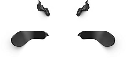 4 Stück Rückenpaddel, kompatibel mit PS5 Edge Controller, Metall-Ersatz-Paddel, Einstellwerkzeug, Paddel, Trigger-Stick, Controller-Zubehör (schwarz)