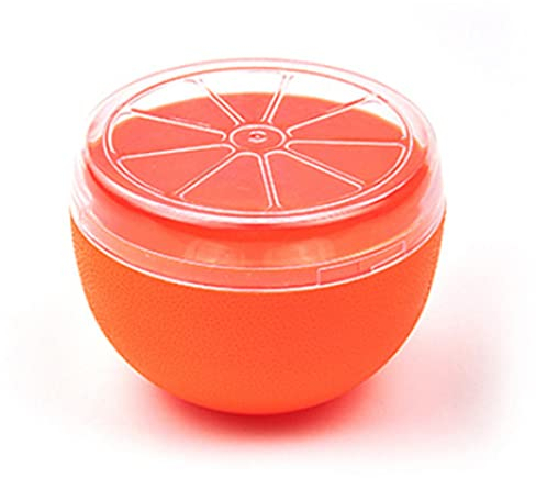 Saver en forma de fruta El recipiente de almacenamiento de alimentos reutilizable con protector de naranja con tapa