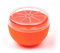 Saver en forma de fruta El recipiente de almacenamiento de alimentos reutilizable con protector de naranja con tapa