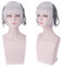 Gambler's Abyss Peach Guru Ki Luo Li Student Council President Headdress Hairband Cosplay Wig