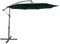 BDW - ASTER Sonnenschirm 300 x 300 cm - für Garten, Balkon, Terrasse - Sonnenschirm mit Kurbel, Winkelverstellbar - Ampelschirm - Sonnenschutz, Outdoor Sonnenschirm Groß - Grün