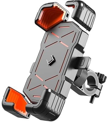 Lmaixua Handyhalterung Motorrad, für Honda Forza 125 Forza 250 Forza 300 Fahrrad Handy Halterung Anti-Vibration Smartphone Halterung,One-Touch-Lock-Motorrad,B