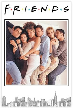 Klassische TV-Serie Friends (1994), Motiv: Ross Rachel Monica Joey Chandler Phoebe, Geschenk, Poster, Leinwand-Poster, Wandkunst, Dekordruck, Gemälde für Wohnzimmer, Schlafzimmer, Dekoration, 20 x 30