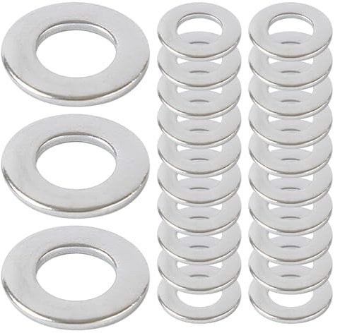 Fitschenringe,Cosswe 50 PCS Fitschenringe Φ10*15 * 1,5mm Zimmertüren Spezial,Fitschenringe Sortiment Set,Edelstahl Türscharnier Montageringe Ohne Abriebspuren für Standard Zimmertüren