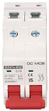 2p -Ature -Leistungsschalter für DC1000V -R -PV -Systeme, Easy DIN -Schienenhalterung, Zuverlässige Überlastung Ion