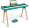 Alesis Recital Home Pianoforte Digitale con 88 Tasti Pesati con azione a Martello, Supporto, Pedali e Lezioni, Turchese