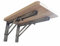 Kompakter Wand-Küchentisch aus Holz, 58,4 x 30,5 cm, Weiß