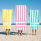 CHARMMYFASHION Beach Towel Personalisiert Strandtuch mit Name,75×100cm,Mikrofaser Strandtuch Personalisiert mit Name Handtuch Schnelltrocknend Saunatuch Geburtstag Geschenke (Strandtuch Streifen)
