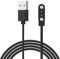 Amzpas Caricatore Smartwatch Universale, Cavo USB di Ricarica Magnetico a 2 Pin per Smartwatch, Spaziatura Contatti Caricatore 4 mm, Accessori per Orologio (Nero)